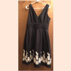 Size 12 black and white cocktail dress